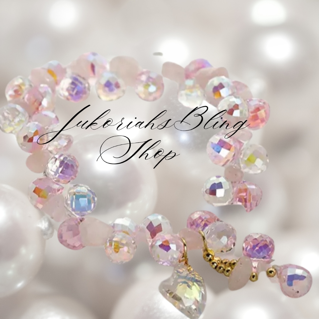 Pink Womens Charm Bracelet 15$